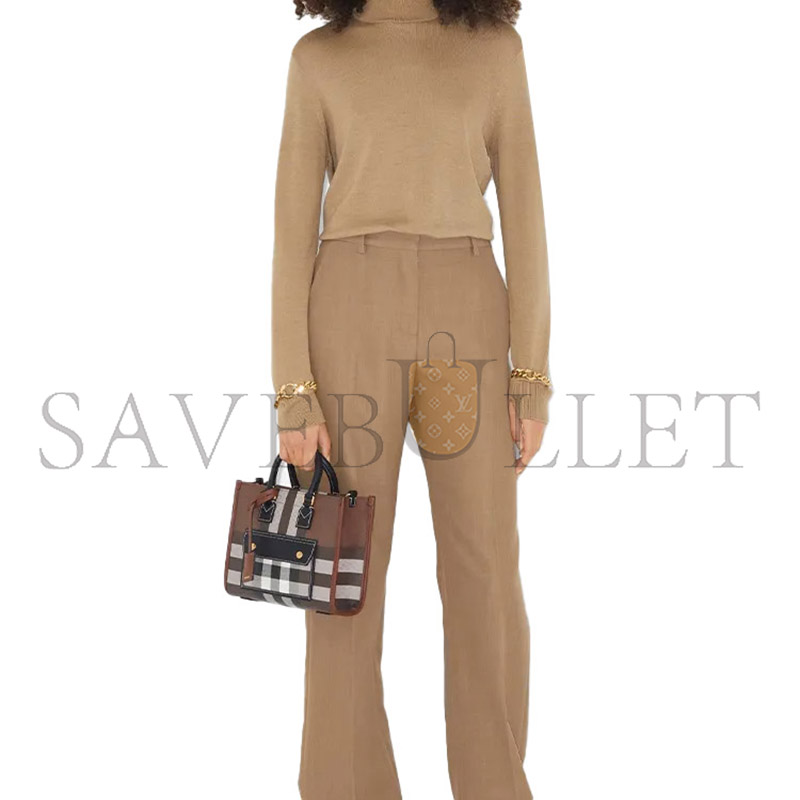 BURBERRY FREYA TOTE BAG 80696611 (23*19*8 cm)